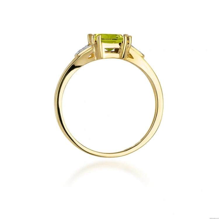 Pierścionek W040B Oliwin 1,10ct żółte złoto