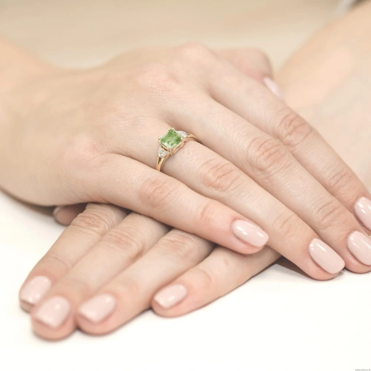 Pierścionek W040B Oliwin 1,10ct żółte złoto