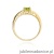 Pierścionek W066 Oliwin 0,60ct żółte złoto