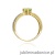 Pierścionek W075 Oliwin 0,60ct żółte złoto