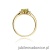 Pierścionek W0076 Oliwin 0,60ct żółte złoto
