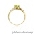 Pierścionek W084 Oliwin 0,60ct żółte złoto