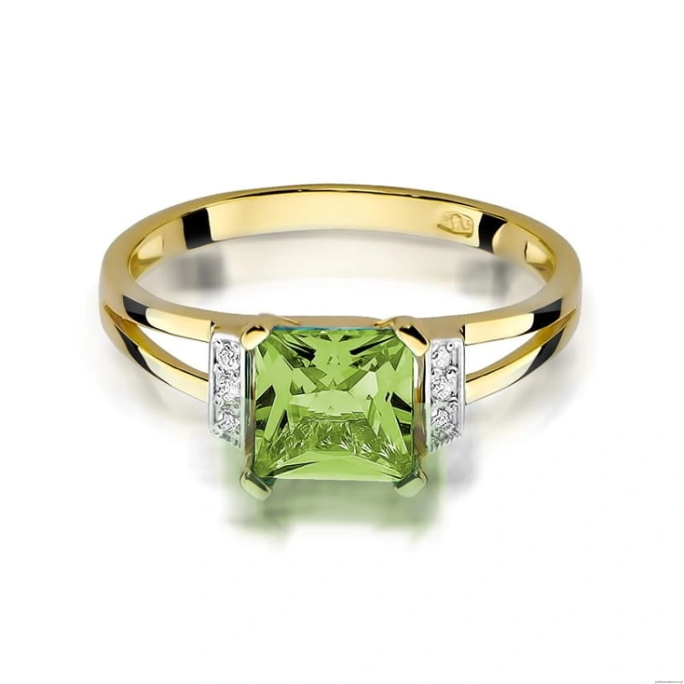 Pierścionek W103 Oliwin 1,10ct żółte złoto