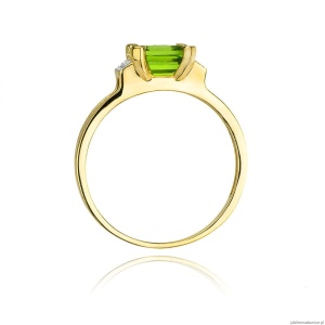 Pierścionek W103 Oliwin 1,10ct żółte złoto