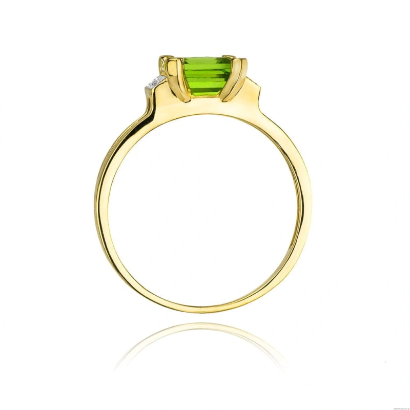 Pierścionek W103 Oliwin 1,10ct żółte złoto