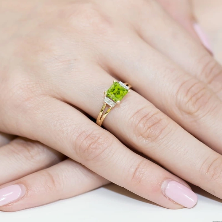Pierścionek W103 Oliwin 1,10ct żółte złoto
