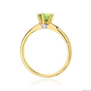 Pierścionek W557 Oliwin 0,60ct żółte złoto