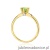 Pierścionek W557 Oliwin 0,60ct żółte złoto
