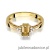 Pierścionek W002 Cytryn 0,60ct żółte złoto