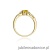 Pierścionek W010 Cytryn 0,50ct żółte złoto