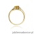 Pierścionek W0076 Cytryn 0,50ct żółte złoto