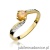 Pierścionek W084 Cytryn 0,50ct żółte złoto