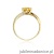 Pierścionek W084 Cytryn 0,50ct żółte złoto