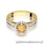 Pierścionek W087 Cytryn 0,50ct żółte złoto
