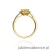Pierścionek W087 Cytryn 0,50ct żółte złoto