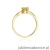 Pierścionek W094 Cytryn 0,60ct żółte złoto