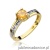 Pierścionek W106 Cytryn 0,50ct żółte złoto