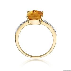 Pierścionek W511 Cytryn 2,00ct żółte złoto