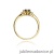 Pierścionek W0076 Czarny Diament 0,50ct żółte złoto
