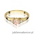 Pierścionek W0076 Morganit 0,40ct żółte złoto