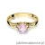 Pierścionek W044 Różowy Topaz 0,70ct żółte złoto
