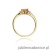 Pierścionek W0076 Różowy Topaz 0,60ct żółte złoto