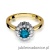 Pierścionek W284 Topaz London Blue 0,50ct żółte złoto