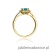 Pierścionek W087 Topaz London Blue 0,50ct żółte złoto