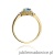 Pierścionek W312 Topaz London Blue 0,50ct żółte złoto
