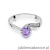 Pierścionek W084 Ametyst 0,50ct białe złoto