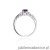 Pierścionek W014 Ametyst 0,50ct białe złoto