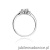 Pierścionek W0076 Biały Szafir 0,60ct białe złoto