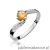 Pierścionek W084 Cytryn 0,50ct białe złoto
