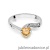 Pierścionek W084 Cytryn 0,50ct białe złoto