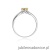 Pierścionek W074 Cytryn 0,50ct białe złoto