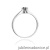Pierścionek W111 Czarny Diament 0,12ct białe złoto