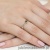 Pierścionek W111 Czarny Diament 0,12ct białe złoto