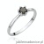 Pierścionek W496 Czarny Diament 0,30ct białe złoto