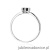 Pierścionek W496 Czarny Diament 0,30ct białe złoto