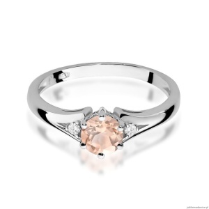 Pierścionek W0076 Morganit 0,40ct białe złoto
