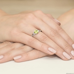 Pierścionek W040 Oliwin 1,00ct białe złoto