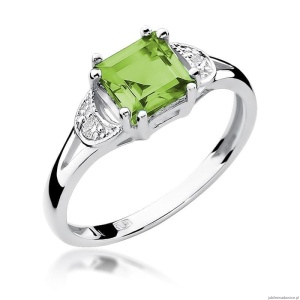 Pierścionek W040B Oliwin 1,10ct białe złoto