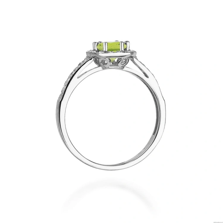 Pierścionek W087 Oliwin 0,60ct białe złoto