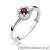 Pierścionek W238 Rubin 0,15ct białe złoto