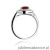 Pierścionek W274 Rubin 1,20ct białe złoto
