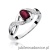 Pierścionek W028 Rubin 0,60ct białe złoto
