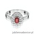Pierścionek W354 Rubin 0,60ct białe złoto