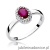 Pierścionek W330 Rubin 0,60ct białe złoto