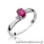 Pierścionek W068 Rubin 0,60ct białe złoto