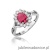 Pierścionek W182 Rubin 1,00ct białe złoto